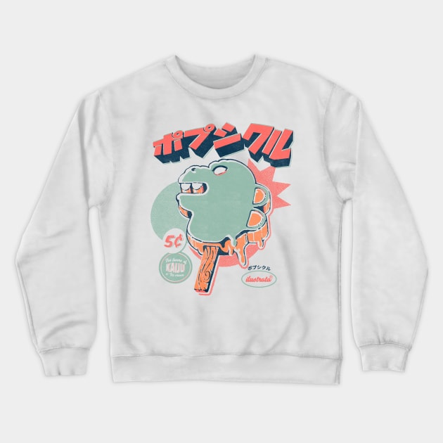 Kaiju Ice pop Crewneck Sweatshirt by Ilustrata